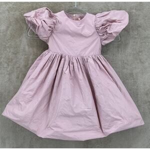 Mummymoon Dress Girls 2Y Pink Puff Sleeve Joy Fit & Flare Party Demi Couture
